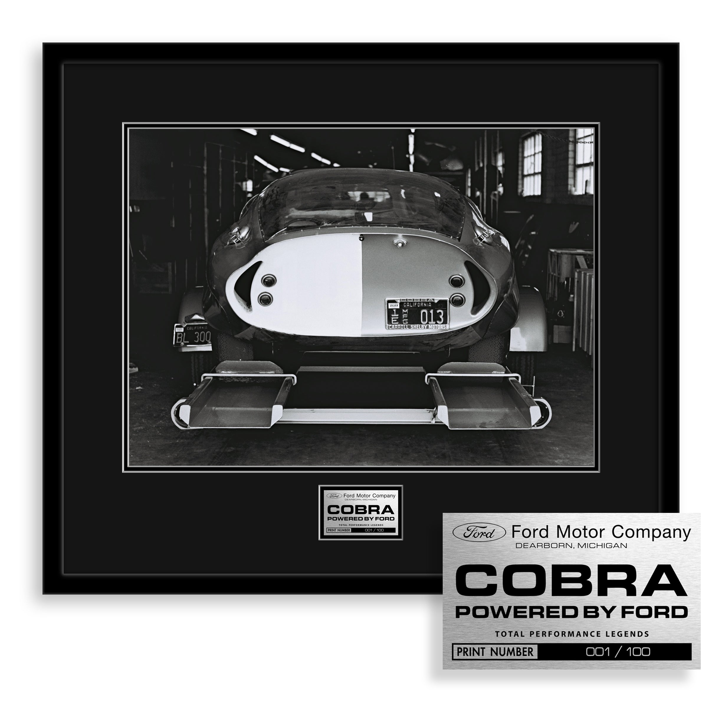 Total Performance Legend Edition - Shelby Cobra Daytona Coupe Black Dealer Plate